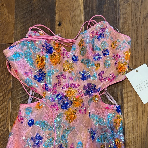 Mac Duggal Multicolor Floral Formal Dress - Picture 2 of 5